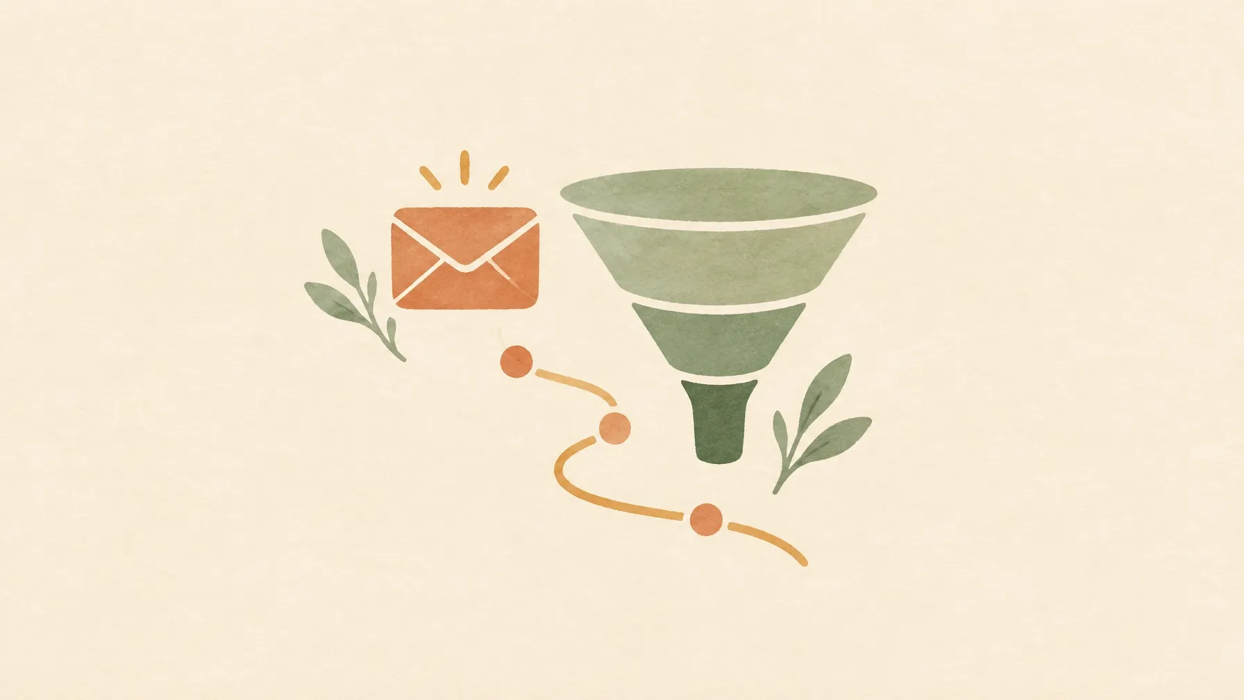 Affiliate marketing training concept with email, funnels, and gentle learning path