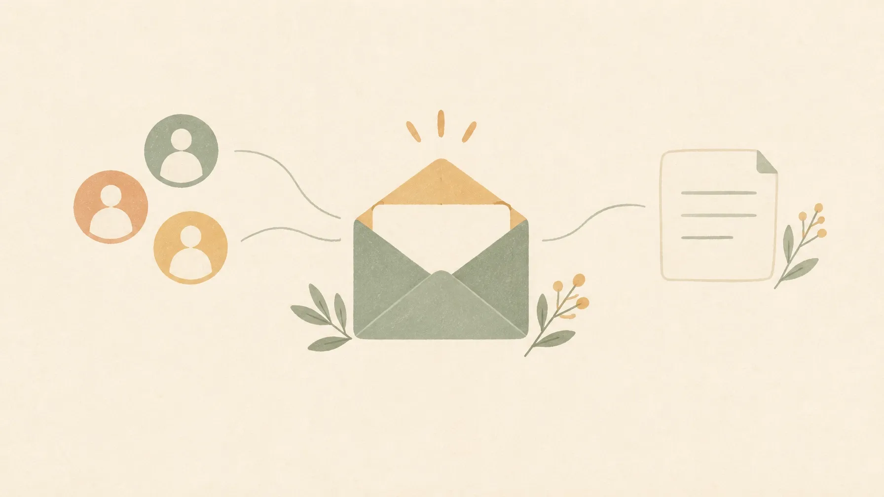 A calm inbox connected to a small audience and a simple personal webpage
